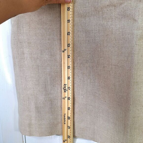 Rafaella 100% Linen Tan Knee Length Skirt Sz 16 - Picture 11 of 11